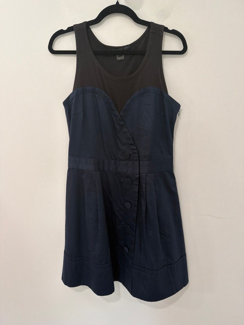 Marc By Marc Jacobs Dress Navy Black Sleeveless Size 6